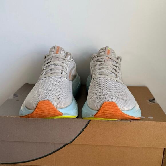 Brooks Glycerin 21 Coconut/Aqua/ Beige Women Running Sneakers - SZ 6.5 - Picture 9 of 14